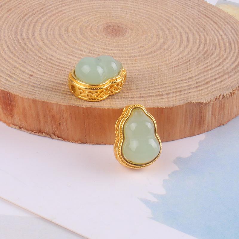 Позолоченные тыквенные разделительные бусины для браслетов и ожерелий своими руками