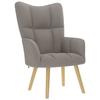 VidaXL Recliner Chair Taupe Fabric, Chair, Recliner, Fabric Recliner, Living Room Chair, Fabric Chair, 4016773
