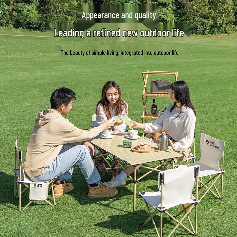 Series Clear Portable Outdoor Folding Chair with Backrest