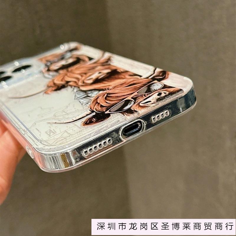 Три теленка для чехла на мобильный телефон Apple 16pro iPhone15pro прозрачный 14/13/12 подушка безопасности 11 Европа и Америка
