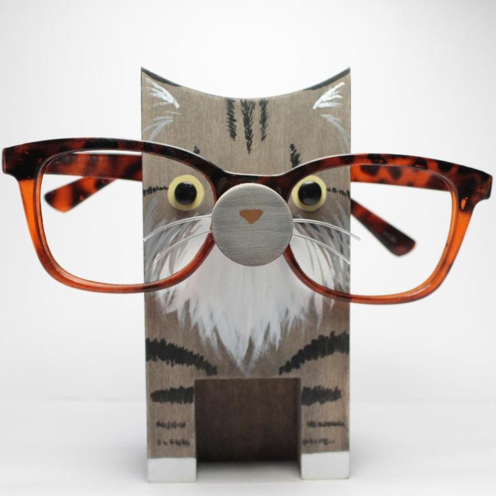 Деревянная подставка для очков в виде животных, ручная работа, деревянный орнамент, новый держатель для очков в виде животных