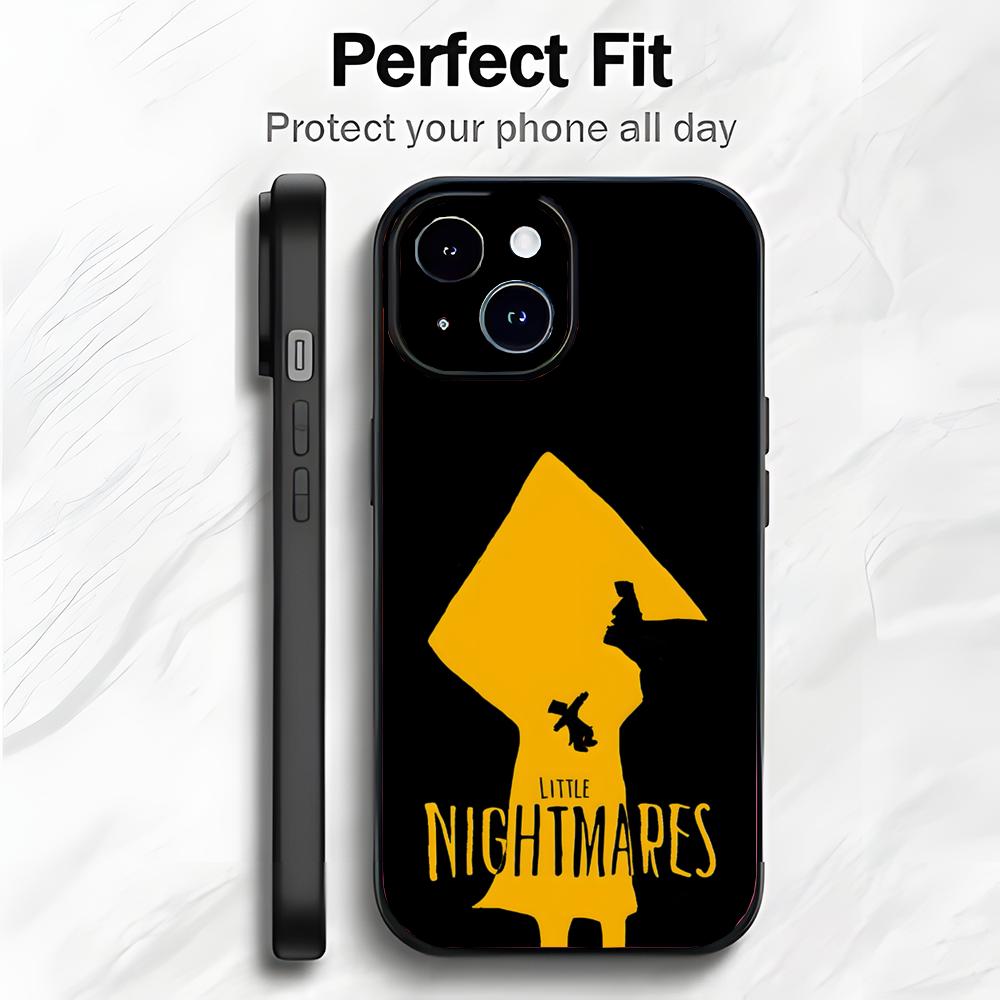 Классическая Жуткая Игра L-Little Nightmares Чехол для Телефона Чехол для Телефона Мягкая Упаковка Легкий Для iPhone17 16 15 14 13ProMax