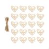 20x Mother's Day Hanging Ornaments Cutout Wooden Slices Decorative Embellishments Wood