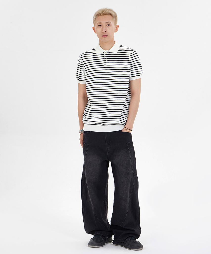 MAKEITTO Balloon Wide Denim Pants_Black