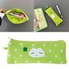 Star Print Pencil Case Double Layered Pen Case 2 Compartments Pen Pouches Portable Pencil Bag Travel Cosmetics Bag
