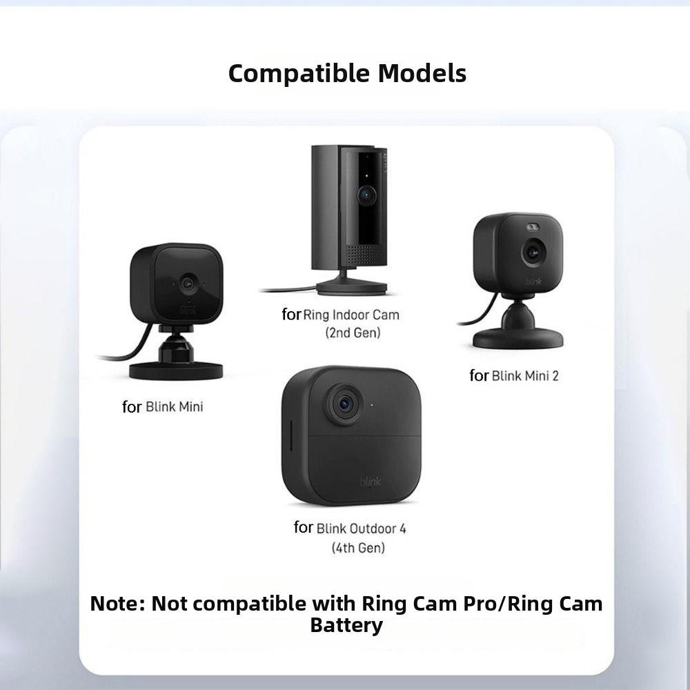 Adhesive Mounting Camera Bracket Stand Wall Camera Holder for Blink Outdoor4 Mini 2 Porch Wall