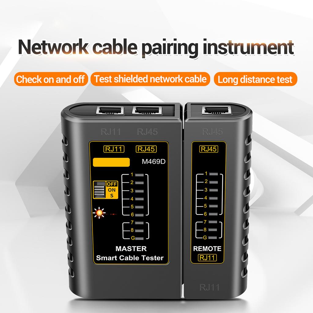 Aneng Rj45 rj11 Многофункциональный тестер сетевого кабеля Детектор односторонний с кристаллическим разъемом Инструмент для тестирования телефонных проводов