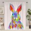 2 шт. - Кролик - занавеска с принтом - Материал полиэстер - подходит для спальни, гостиной, кабинета, частной занавески