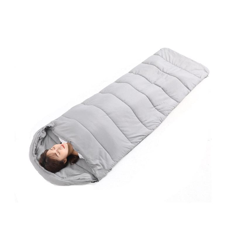 Новый трапециевидный спальный мешок для кемпинга, конверт с защитой от брызг и крышкой, моющийся спальный мешок, утолщенный теплый хлопковый спальный мешок для улицы