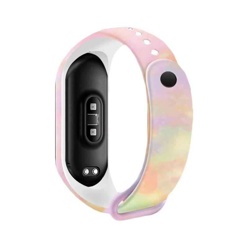 Creative Graffiti Design Silicone Band For Xiaomi Mi Band 3/4/5/6 Watch Replacement Comfortable And Adjustable