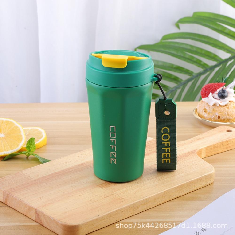 Удобная портативная чашка-термос, милый подарок для мероприятий, стакан для воды, кружка с подъемной веревкой, кофейная чашка из нержавеющей стали