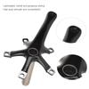 Aluminium Alloy Folding Bike Integrated Hollow Crank Left and Right Set Contains Middle Shaft ScrewBlack