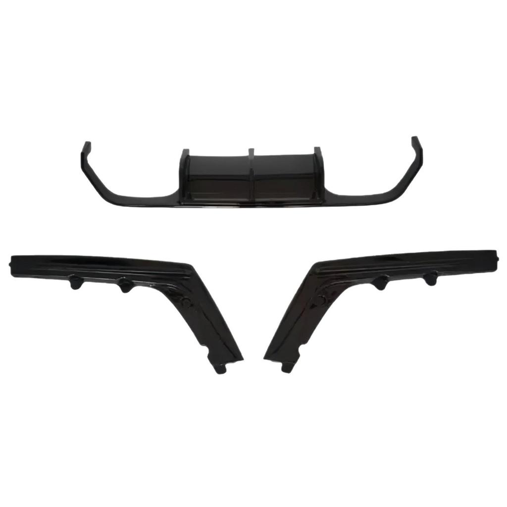 BMW M3/M4 V Style Rear Diffuser, ABS Glossy, No Lights