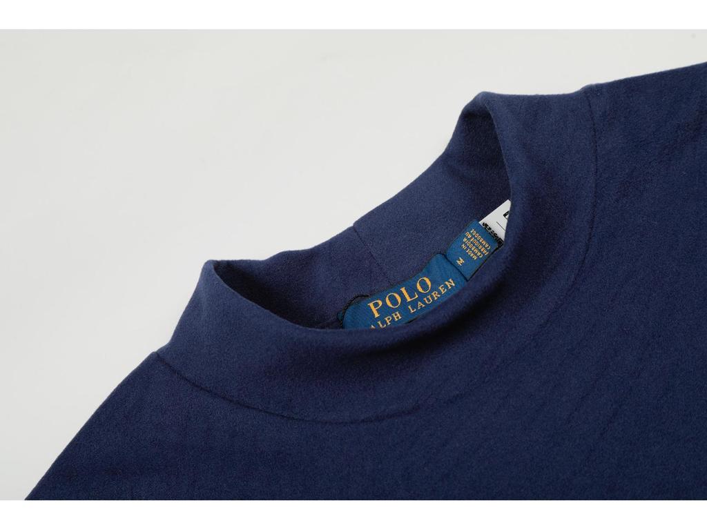 RL Ralph Classic Unisex Fleece Pullover: Exclusive Round & Half-High Neck, Long Sleeve