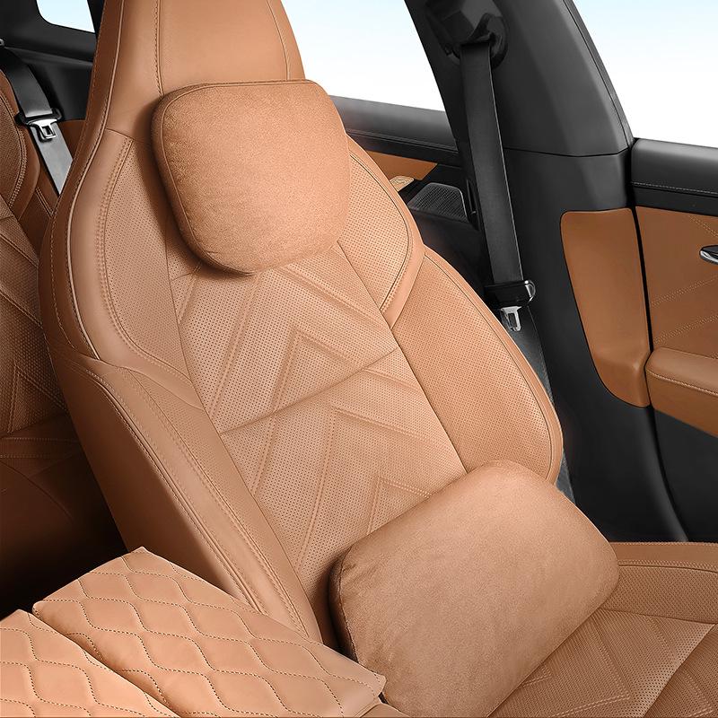 Премиальные подголовники и поясничные опоры из замши для Ford Ranger, Transit, Livina