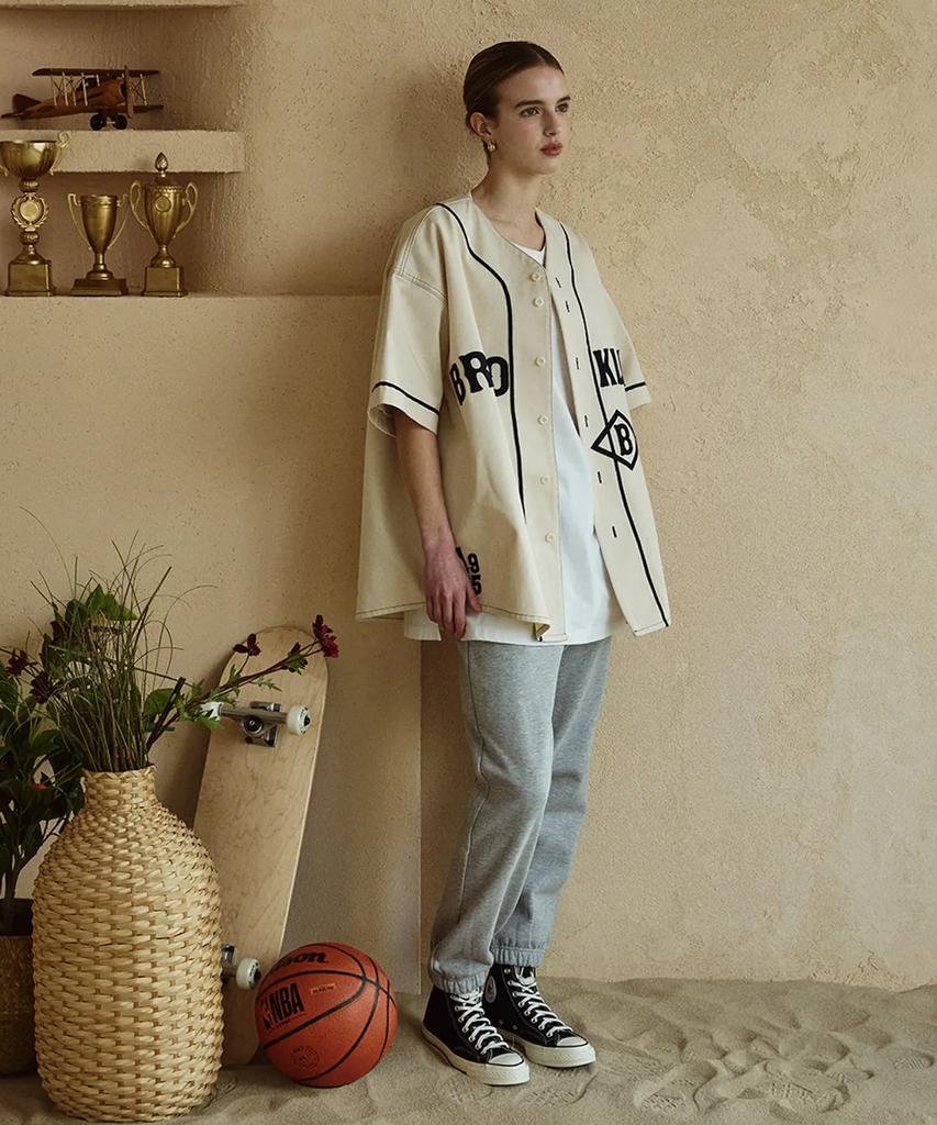 Zerolounge [Premium Japanese Material] Baseball Shirt Jacket Ivory