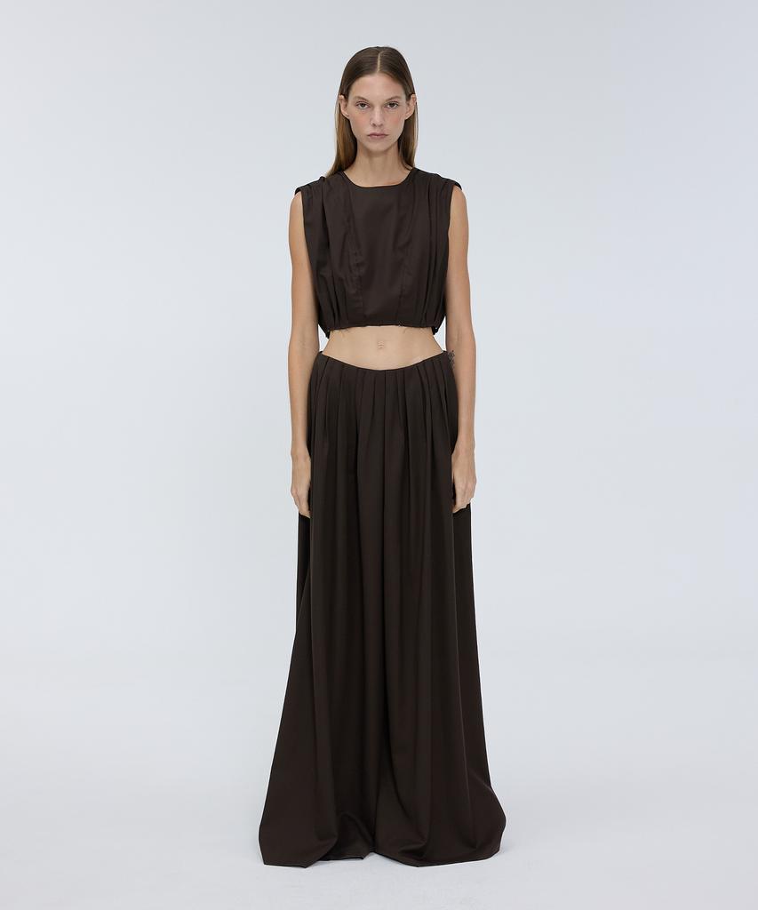 Meuameu Wide Pleated Pants