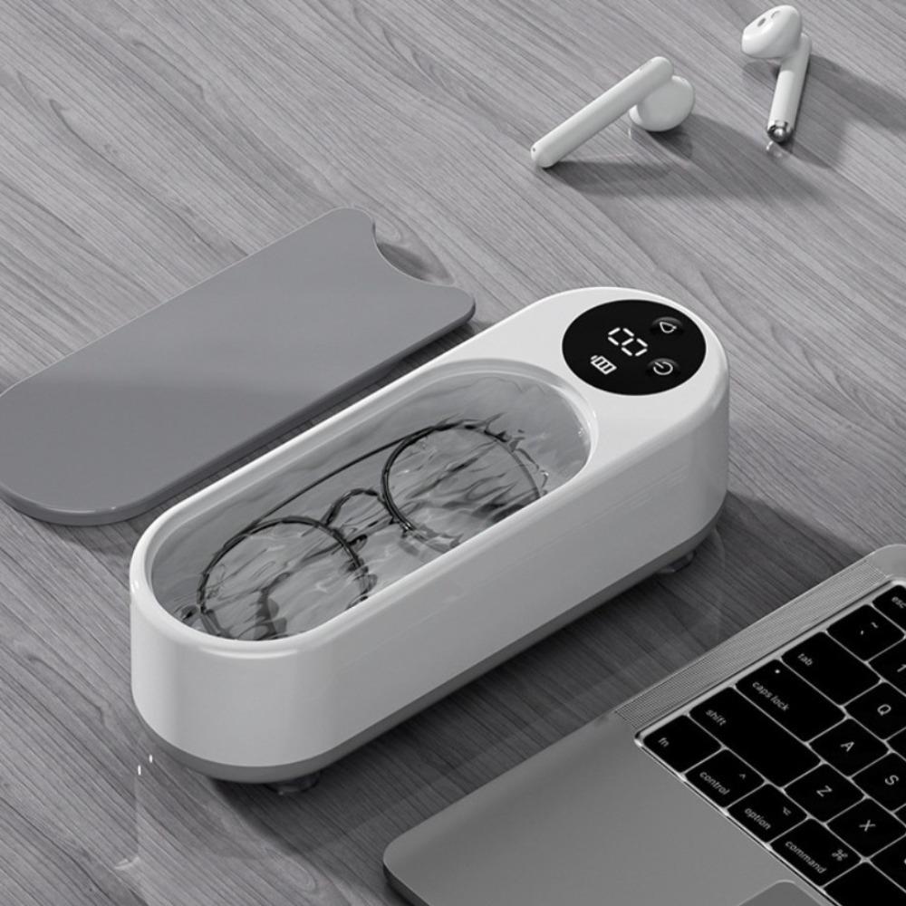 1 шт. Высокочастотный ультразвуковой очиститель очков - беспроводное управление, многоцелевая очистка очков и аксессуаров