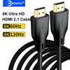 KEBIDUMEI 8K Ultra HD HDMI 2.1 Кабель 48 Гбит/с HDMI-совместимый с HDMI Видеокабель HDR10+ 8K 60 Гц Dolby EARC 3D HDCP для ПК ТВ-приставки