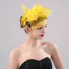 Luxury Fascinator Headdress British Retro Bridal Mesh Ribbons Cap  Girls