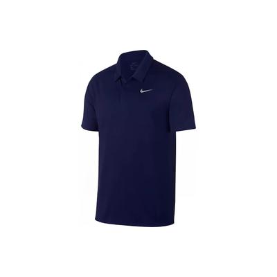 T Shirts Men's Blue Polo Collar Moderate Straight Fit (Unisex) T-Shirts AJ5480 492