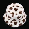 Cute Faux Fur Plush Fisherman Hat Thicken Warm Love Heart Bucket Hat Coldproof Fluffy Winter Plush Hat Autumn