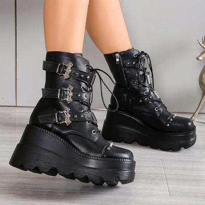 Женская модная обувь на высокой подошве, не утомляющая ноги, с поддержкой свода стопы, удобная, мягкая, эластичная, амортизирующая, нескользящая, повседневная, спортивная, короткие ботинки Мартин