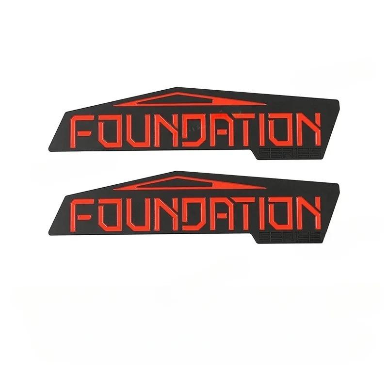2PCS for Tesla Cybertruck 2024-2026 Car Style 3D Sticker Original Edition Foundation Limit Label Decoration Car Accessories