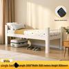 Iron Bunk Bed - Sturdy, Silent, Thick Frame with High and Low Design for School Use