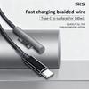 15V 4A 100W USB-C Male to Microsoft Surface Dedicated Female Port Adapter Cable Nylon Braided Fast Charging for Surface Laptop