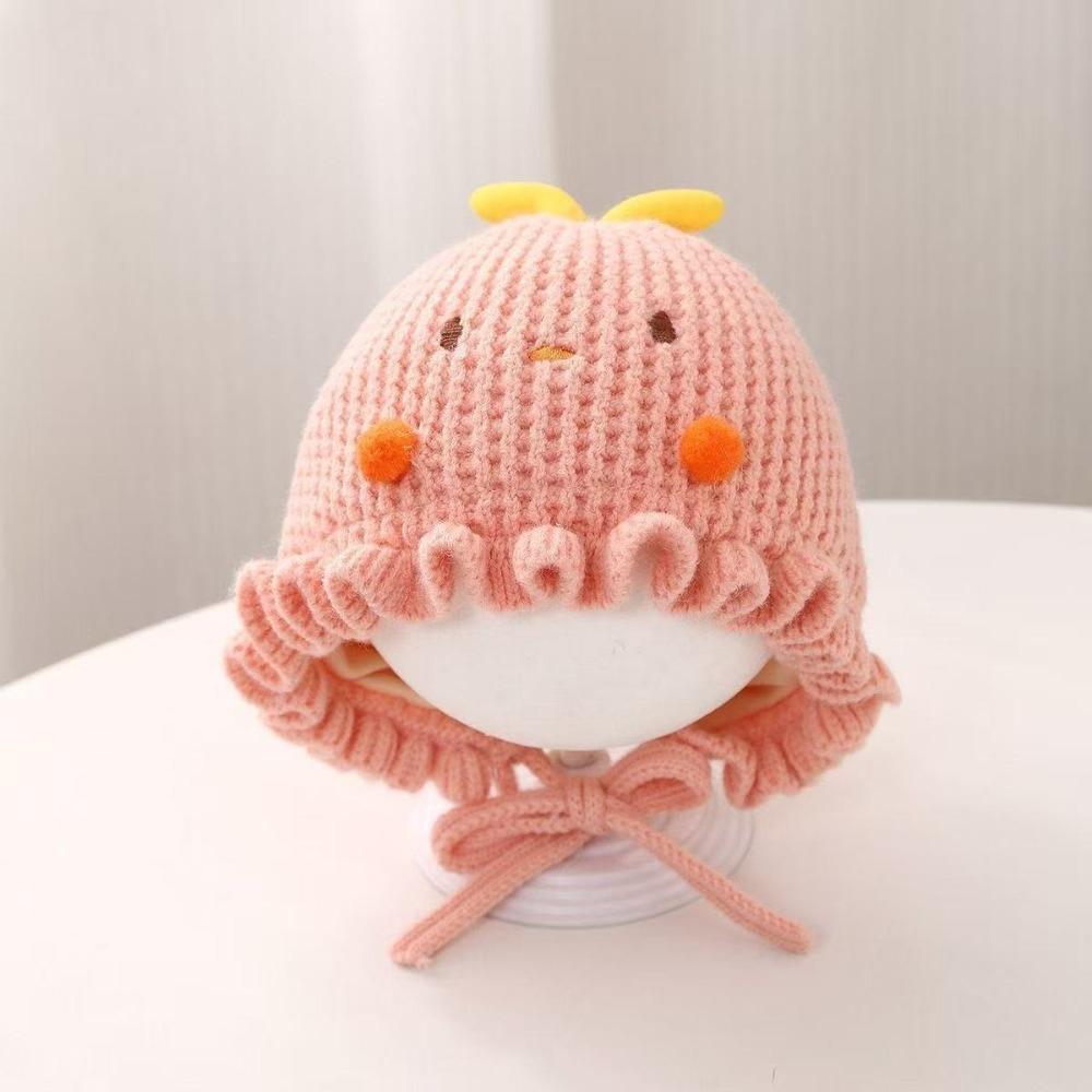 Knitted Fabric Baby Hat Thick Warm Knitted Cap Soft Touch Kids Beanie Kid