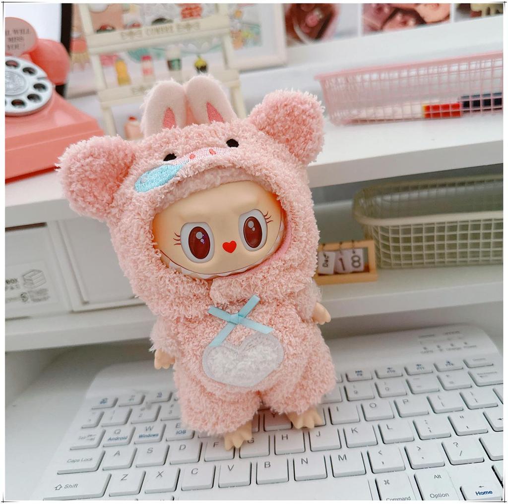 17см Виниловый брелок-кукла Лабубу: Коллекция одежды-сюрпризов первого и второго поколения