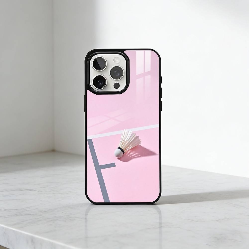 Спортивный чехол для телефона с бадминтоном для iPhone 17, 16, 15, 14, 13 Plus, Pro Max, магнитный для Magsafe, беспроводная зарядка