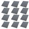 12Pcs Acoustic Panels Polyester Fiber Cutable Sound Absorption Panel for Rehearsal RoomsDark Grey