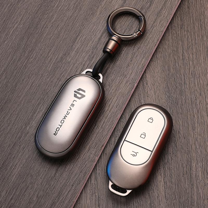 Для Leapmotor B10 T03 C01 C11 Чехол для ключа автомобиля Обложка для брелока TPU Держатель для пульта-брелока Антицарапающаяся Брелок Аксессуары