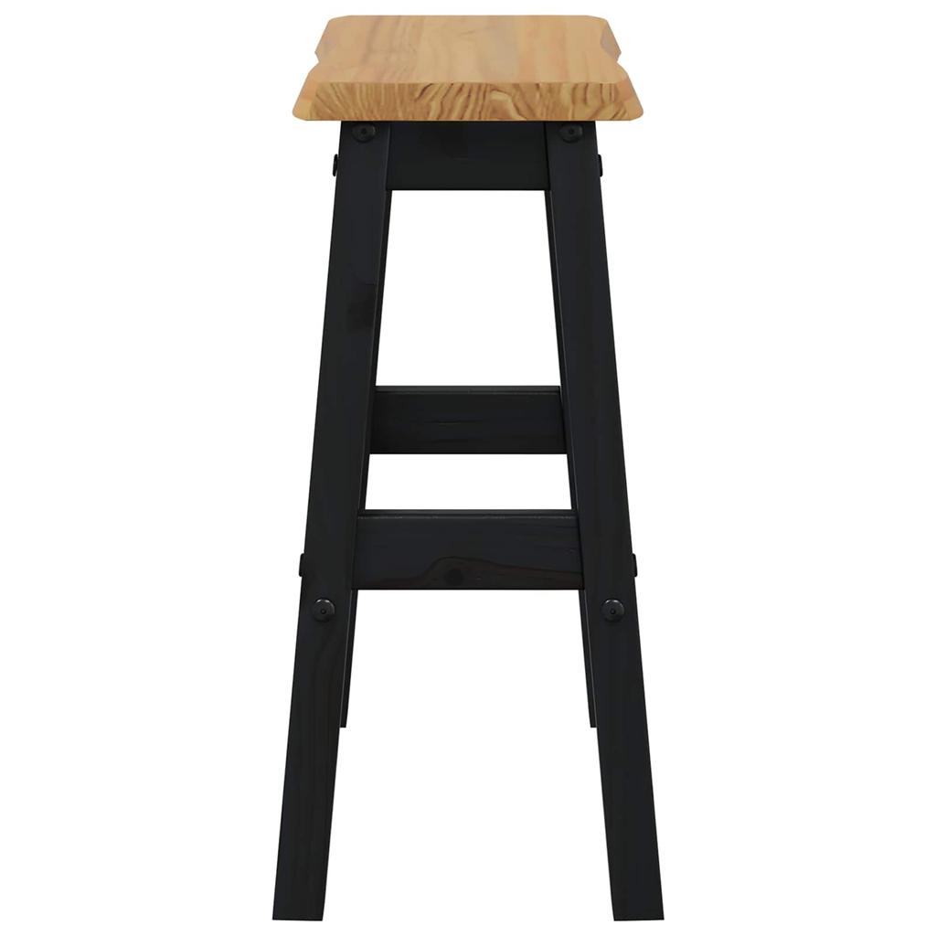VidaXL High Bar Stool EKAI 2 pcs Black 40 x 29 x 63 cm