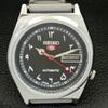 REFURBISHED VINTAGE SEIKO 5 AUTOMATIC JAPAN MENS BLACK DIAL WATCH A433585-2 R117-a433585