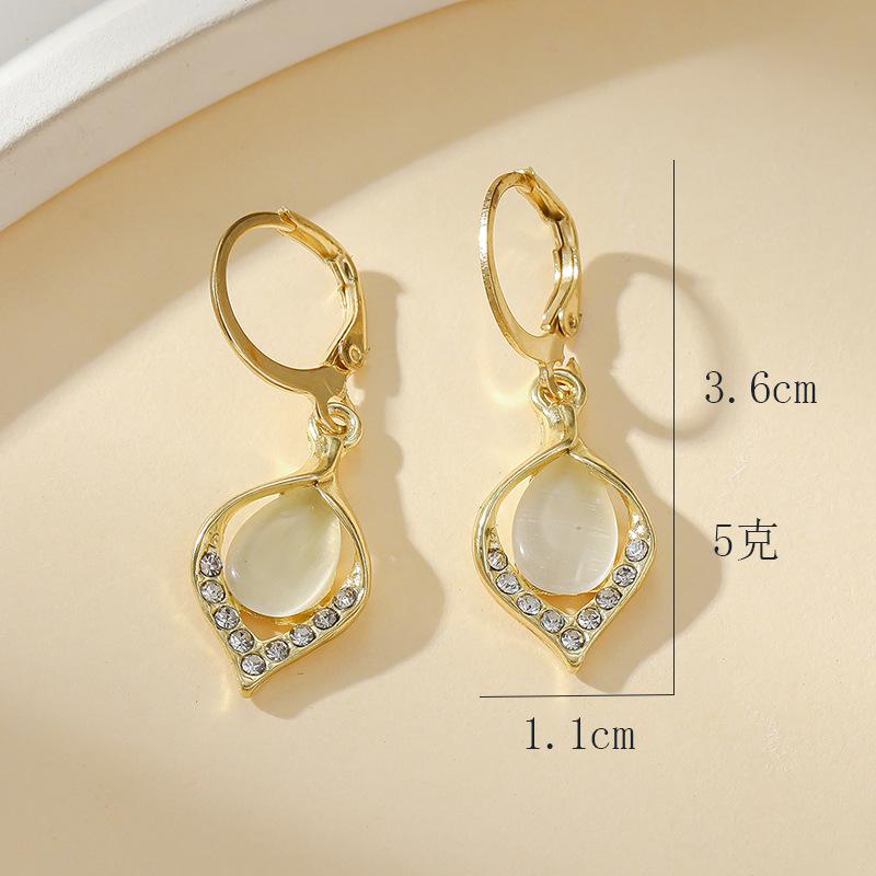 BlingBay Женские серьги-подвески Легкая роскошь Форма капли воды Элегантные женские серьги Для вечеринки для девочек Ювелирное украшение в подарок на день рождения