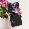 For Infinix Zero 8 8i X687 X687B Cute Flower Butterfly Cat Painted Case For Infinix Zero8 Zero8i Black Silicone Soft Phone Cases