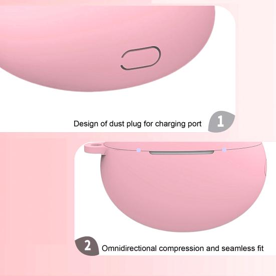 Чехол для наушников Мягкий силиконовый Беспроводные Bluetooth-совместимые Наушники Защитный чехол с карабином для Huawei Freebuds 4/4i