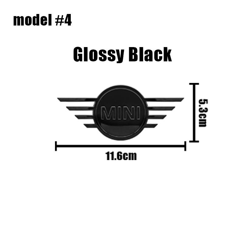 11.6cm 14.5cm Car Front Hood Bonnet Logo Rear Trunk Emblem Sticker Accessory For Mini Cooper R55 R56 R57 R58 R59 F54 F55 F56 F60 ee3