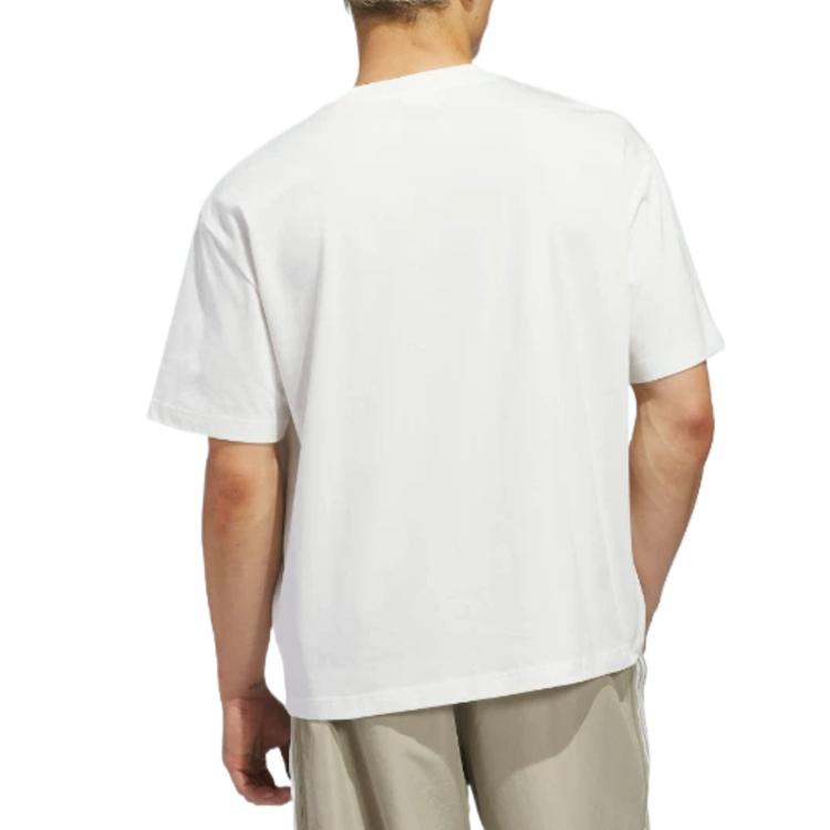 adidas Оригиналы Jabbar Ss26 Однотонная футболка с коротким рукавом и круглым вырезом Удобная унисекс футболка Tops KB7848