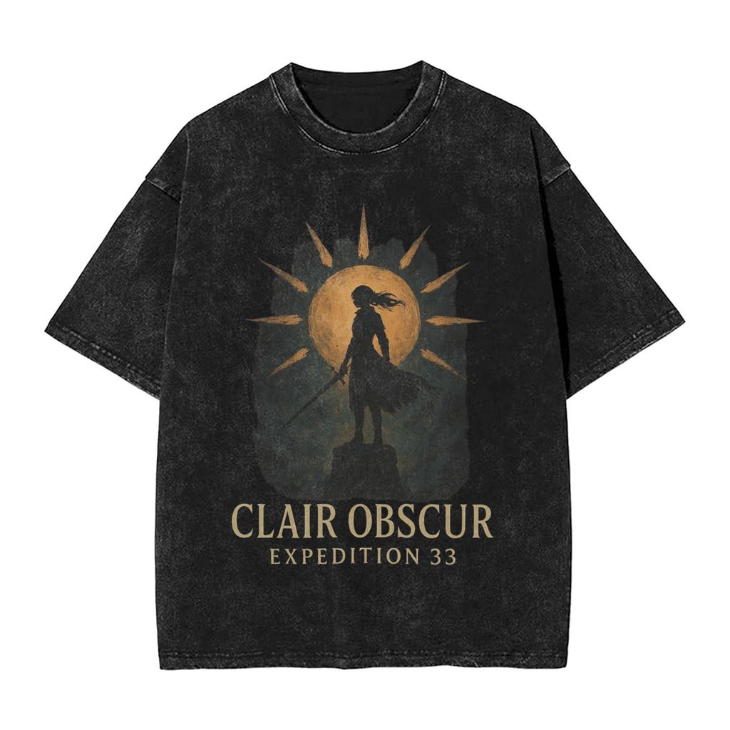 Футболка Esquie and rock friends Clair Obscur Expedition Летняя уличная одежда Футболки Популярная футболка для мужчин с коротким рукавом