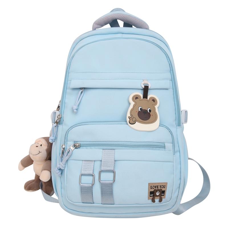 Школьный женский дорожный рюкзак контрастного цвета, большой вместимости, для учеников средней школы