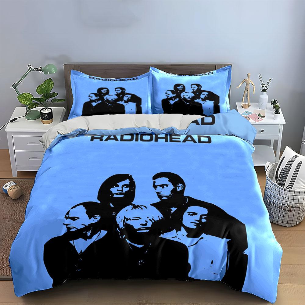 Radiohead Band Print Bedding Bedding Duvet Cover Set Duvet Cover Pillowcases (1*Duvet Cover 2*Pillowcases, without duvet insert)