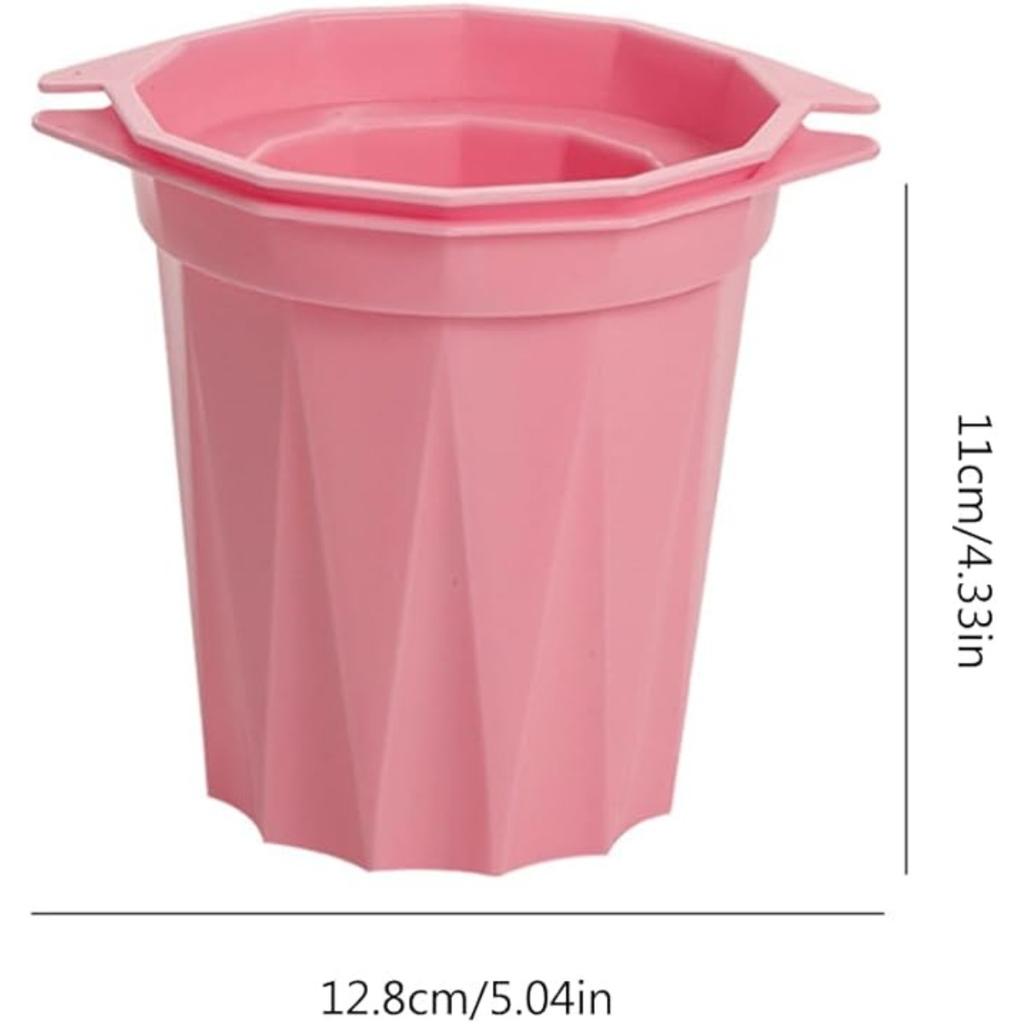 Ice Cup Mold Ice Cup Maker Freeze Drink Cup Silicone Mould Tray Kitchen Refrigerator Ice Cup Mold, 2PCS