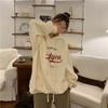 Содержащий хлопок Харадзюку Ветер Свитер Женский Свободный Повседневный Топы Гонконгский Ветер Базовая Рубашка Студенческая Мода Ретро Универсальная Толстовка