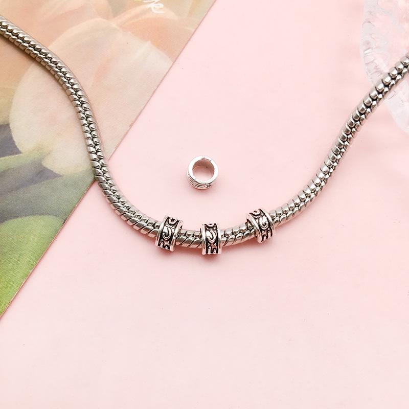 Антикварные серебряные бусины-разделители в форме цветов и звезд для самодельных украшений