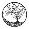 Metal Tree Wall Art Simple Black 30cm Life Tree Decoration Home Decor for Bedroom Kitchen Indoor Outdoor
