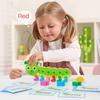 Colorful Caterpillar Shape Sorting and Matching Toy Educational Wooden Early Learning Toy Colorful Toy Durable Wooden Toy Gifts